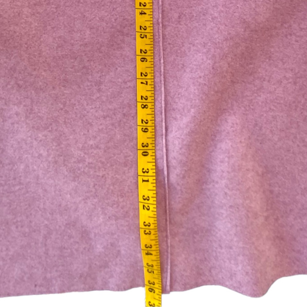 ⭐️HP⭐️ Bernardo Longline Coat Jacket Felt Button Front Blush Pink Large EUC - Picture 13 of 14